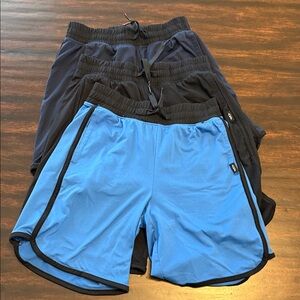 Abercrombie Kids Blue and Black Shorts Set